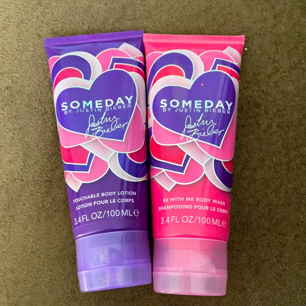 Justin Bieber “Someday” body lotion and wash